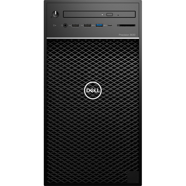 Máy Trạm Workstation Dell Precision Tower 3630 CTO Base Xeon E-2174G/8GB DDR4 nECC/1TB HDD + 256GB SSD PCIe/NVIDIA Quadro P2000 5GB GDDR5/Win 10 Pro For Workstations