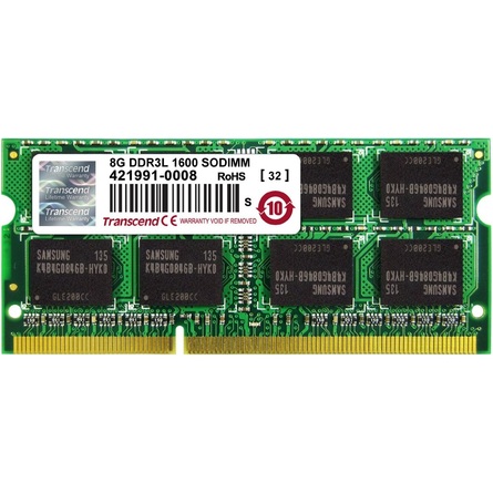 Ram Laptop Transcend 8GB (1x8GB) DDR3L 1600MHz (TS1GSK64W6H)