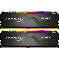 Ram Desktop Kingston HyperX Fury RGB 16GB (2x8GB) DDR4 3200MHz (HX432C16FB3AK2/16)