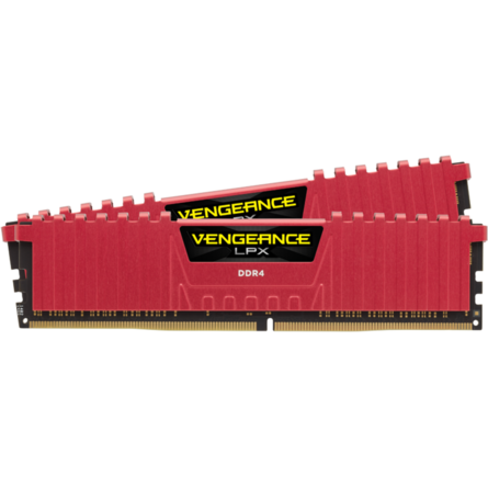 Ram Desktop Corsair Vengeance LPX Red 16GB (2x8GB) DDR4 2666MHz (CMK16GX4M2A2666C16R)