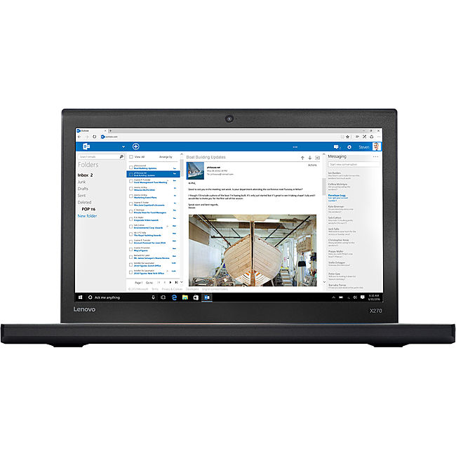 Máy Tính Xách Tay Lenovo ThinkPad X270 Core i7-7600U/8GB DDR4/512GB SSD PCIe/Win 10 Pro (20HMS3TA00)