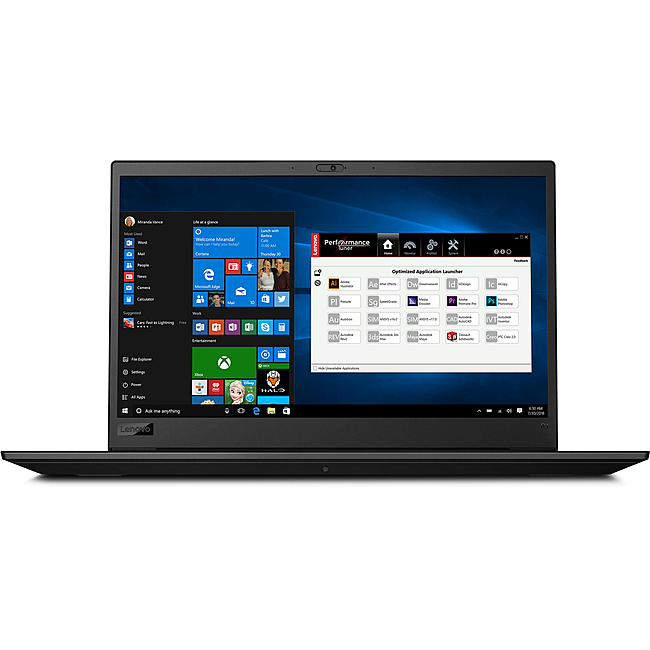 Máy Tính Xách Tay Lenovo ThinkPad P1 Core i7-8850H/16GB DDR4/512GB SSD PCIe/NVIDIA Quadro P2000 4GB GDDR5/Cảm Ứng/Win 10 Pro (20ME000XVN)