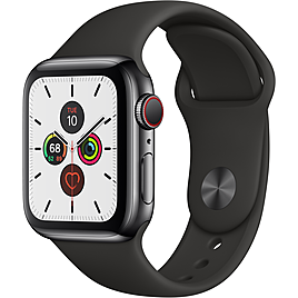 Apple Watch Series 5 GPS + Cellular 40mm Viền Thép Dây Cao Su (MWX82VN/A) Apple Watch Series 5 GPS + Cellular 40mm Viền Thép Dây Cao Su (MWX82VN/A)