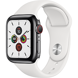 Apple Watch Series 5 GPS + Cellular 40mm Viền Thép Dây Cao Su (MWX42VN/A) Apple Watch Series 5 GPS + Cellular 40mm Viền Thép Dây Cao Su (MWX42VN/A)