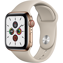 Apple Watch Series 5 GPS + Cellular 40mm Viền Thép Dây Cao Su (MWX62VN/A) Apple Watch Series 5 GPS + Cellular 40mm Viền Thép Dây Cao Su (MWX62VN/A)