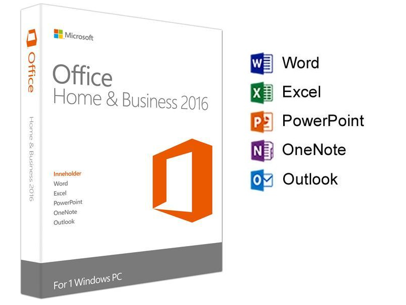 Phần Mềm Ứng Dụng Microsoft Office Home and Business 2016 32-bit/x64  English APAC EM DVD (T5D-02695)