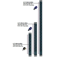 Thanh Nguồn PDU EKORACK 8 C13 Outlets 13A - Phích Cắm BS (EPP-308-B13)